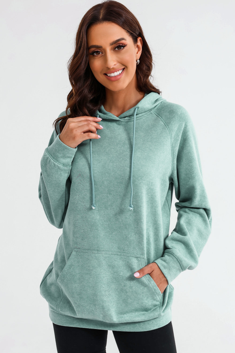 Long Sleeve Front Pocket Hoodie