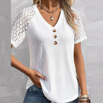 V-Neck Blouse Shirts