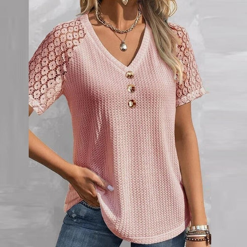 V-Neck Blouse Shirts