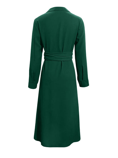 Tie Waist Long Sleeve Dress