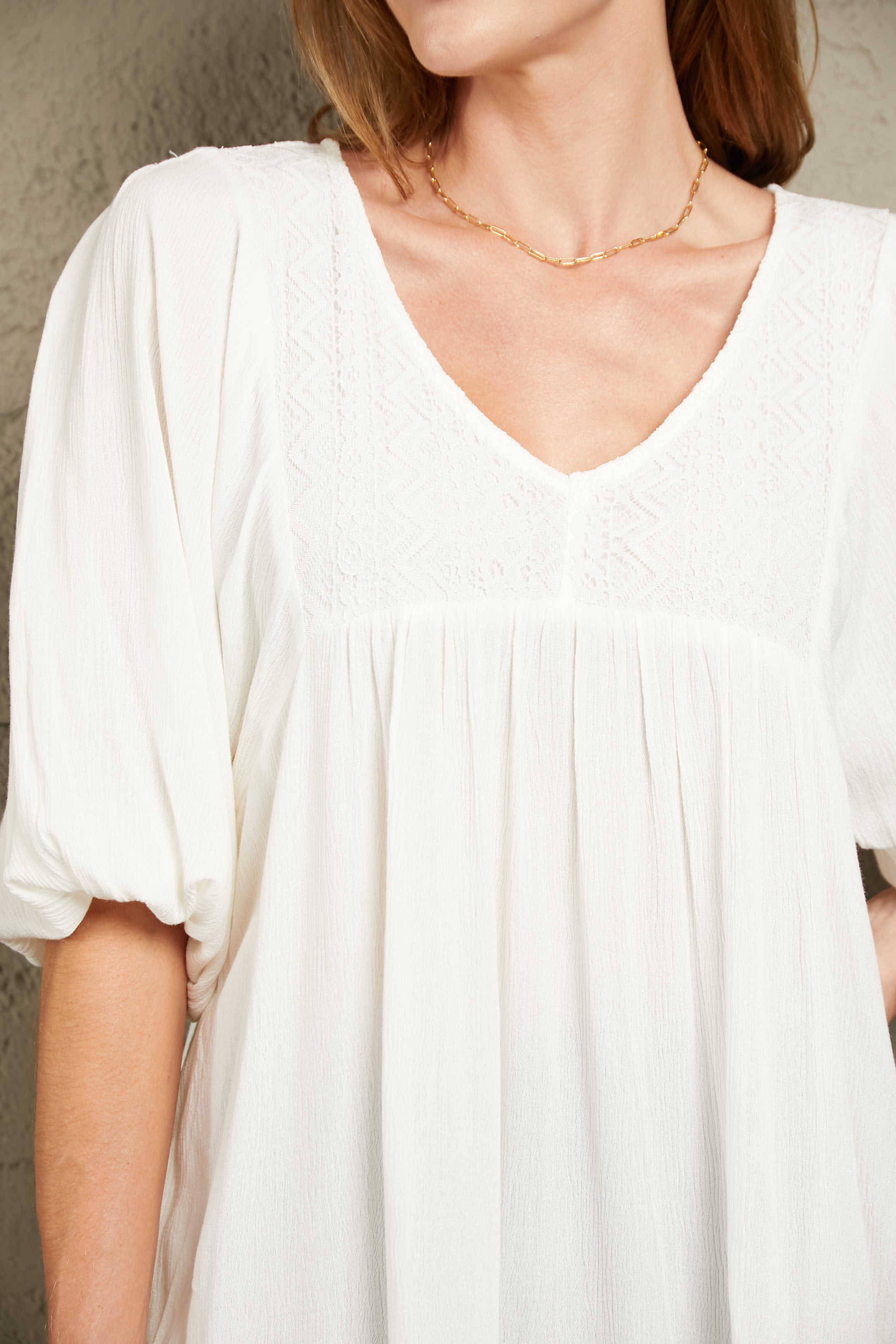 Double Take V-Neck Half Sleeve Blouse with Pockets